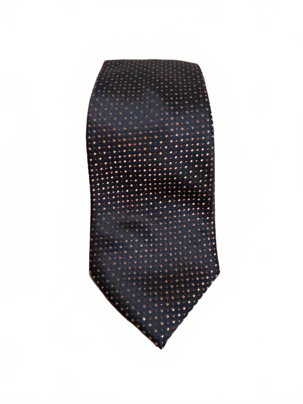 Men’s John Henry Black and Orange Neck Tie New With Tags